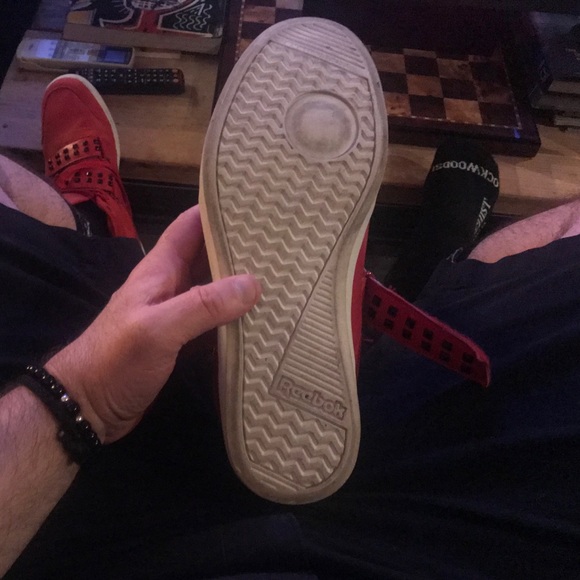 Dope! RED-Reebok high tops..size: 8.5. - Picture 6 of 7